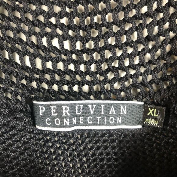 Peruvian Connection Black Knit Dress Pima Cotton Layered Lagenlook Size XL - Picture 4 of 7